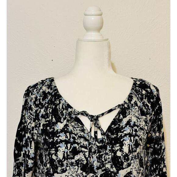 Anthropologie Size S Colorful Tolani Silk Blouse Boho Art to Wear Office - Picture 2 of 10